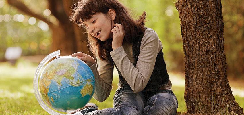 Her classroom, the world