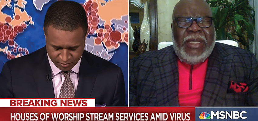 MSNBC news anchor asks pastor to pray